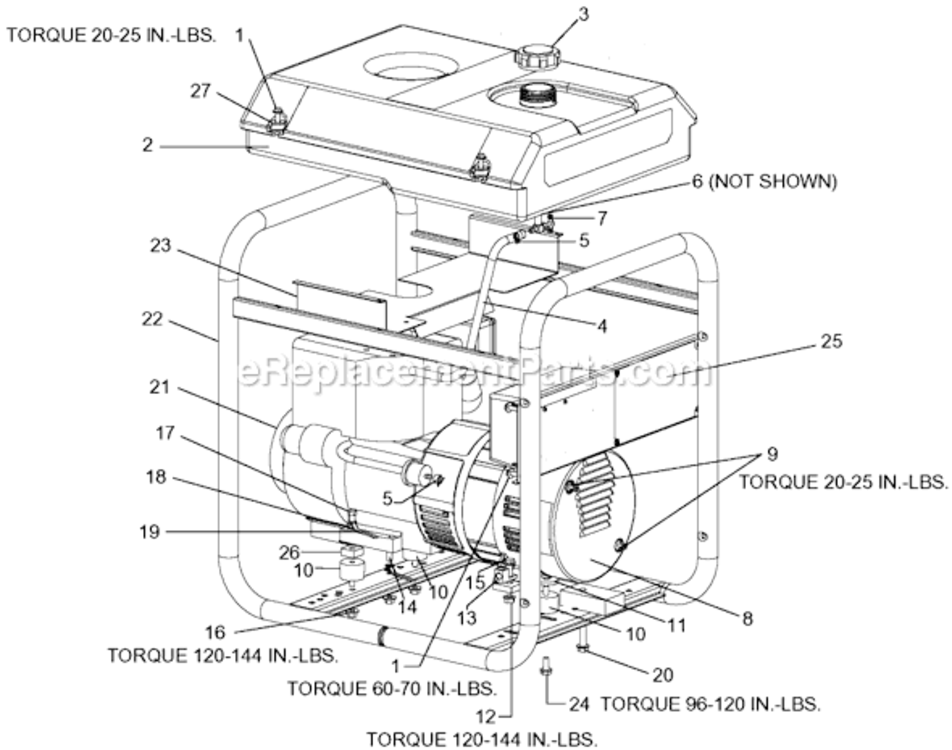 Page A Diagram and Parts List for 919-32911 Type 0 DeVilbiss Generator