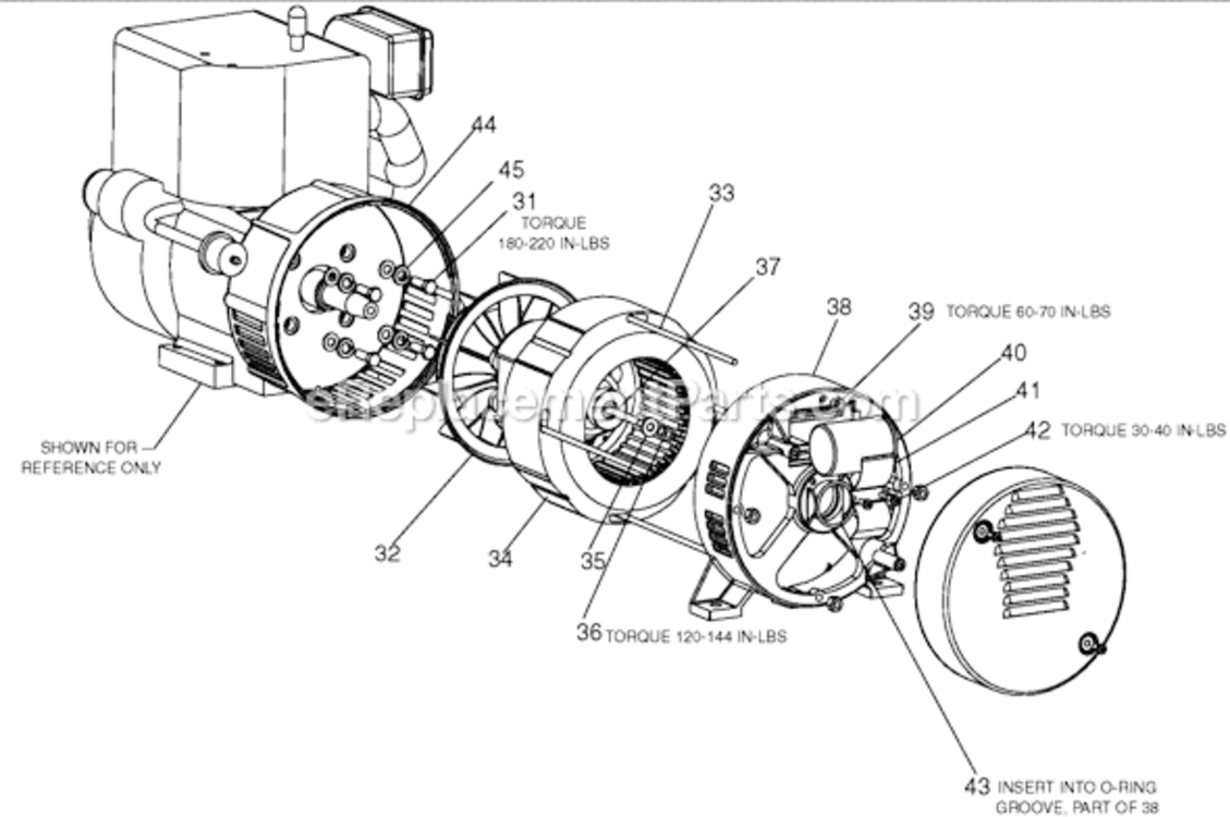 Page B Diagram and Parts List for 919-32915 Type 0 DeVilbiss Generator