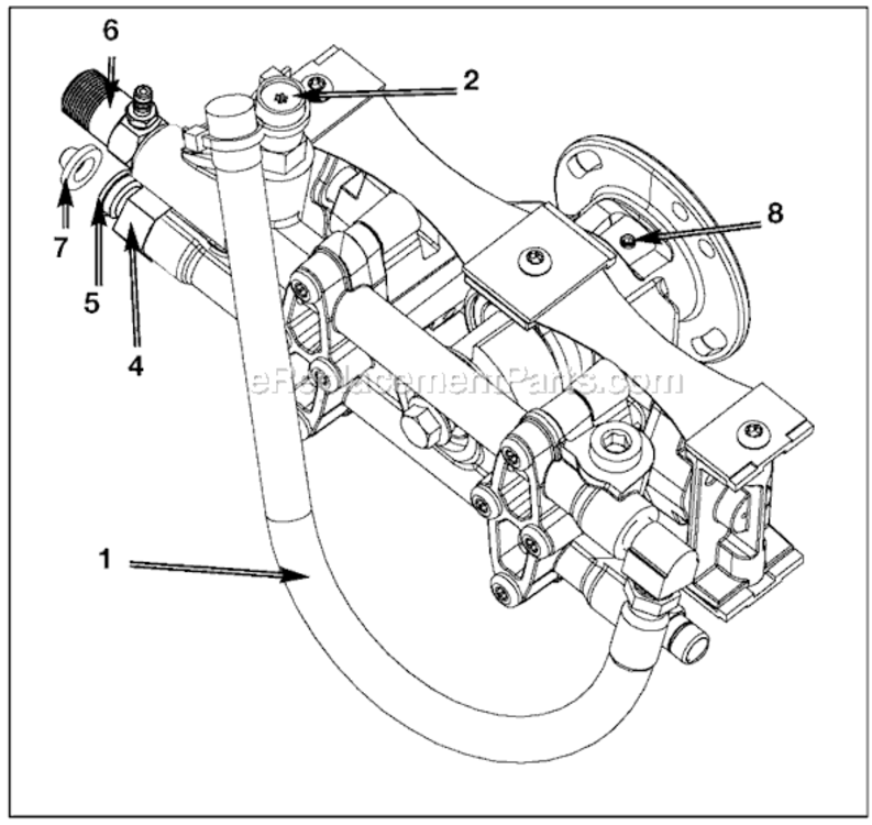 Page A Diagram and Parts List for 919-76906 Type 3 DeVilbiss Pressure Washer