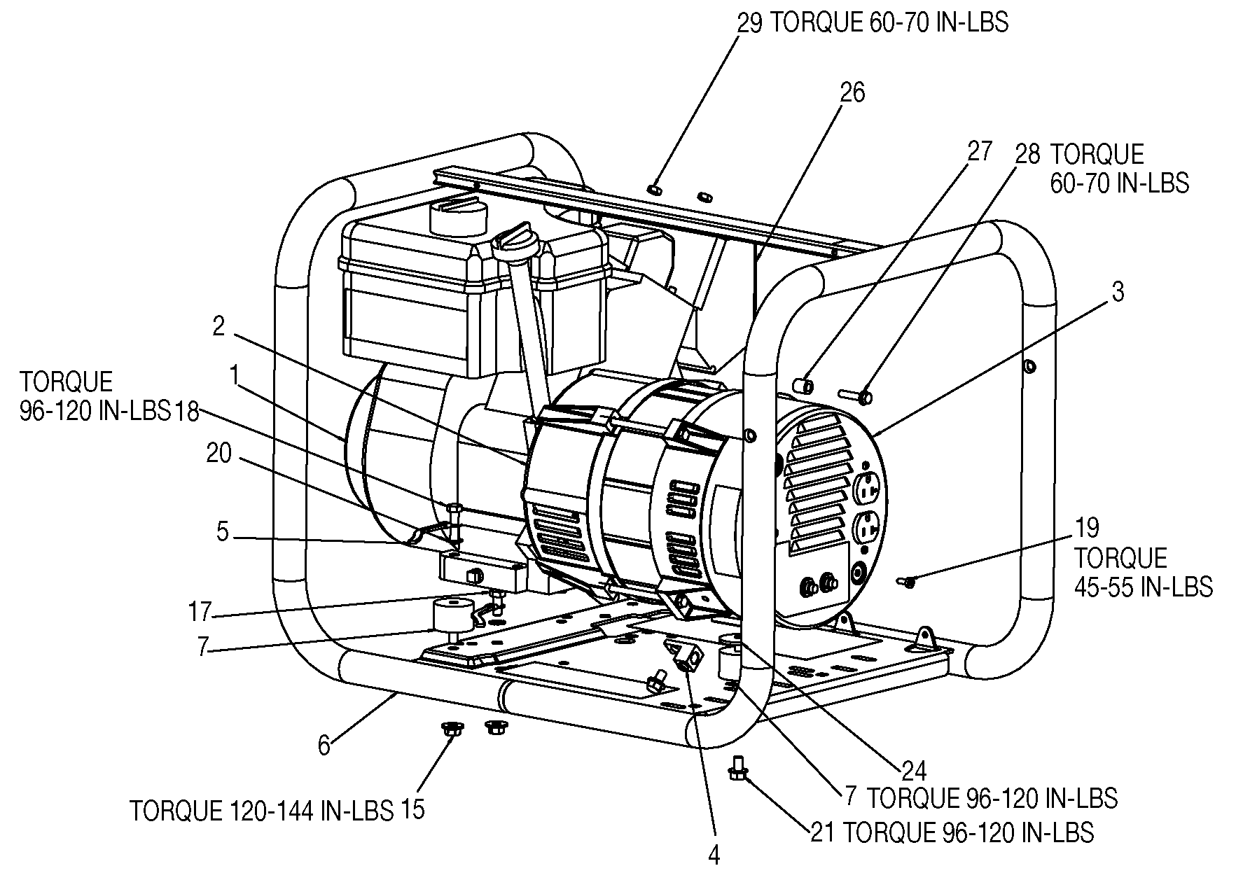 Page B Diagram and Parts List for CGTP3000 3 DeVilbiss Generator