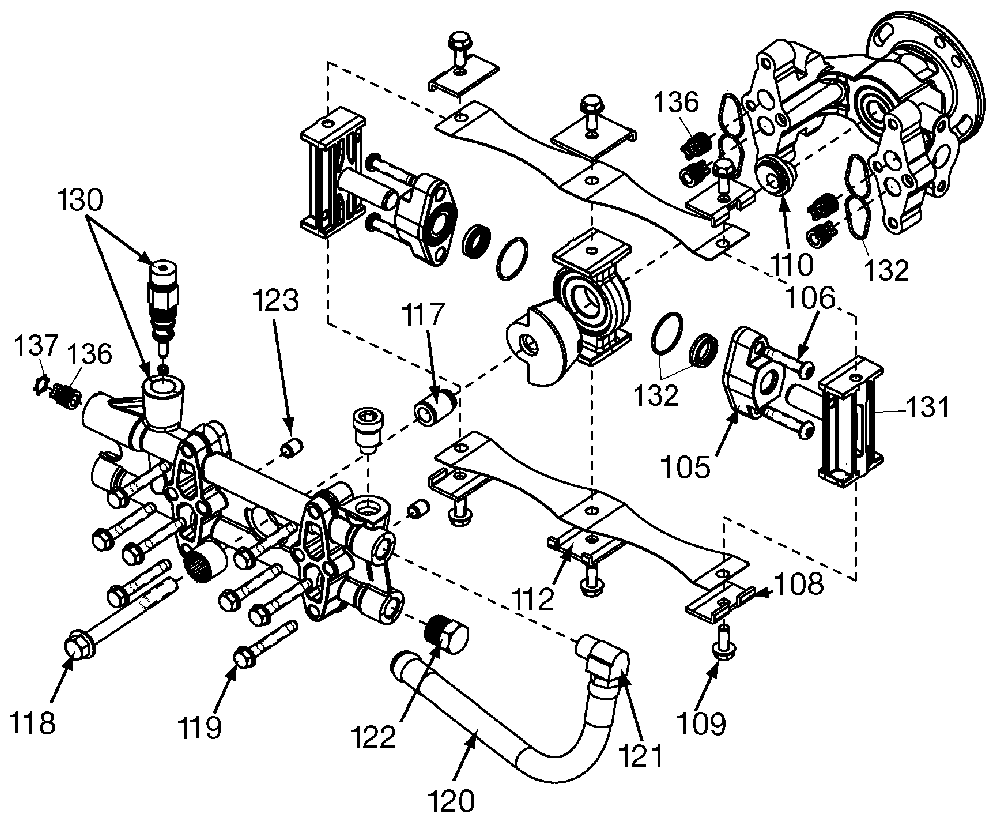 Exploded Diagram A Diagram and Parts List for BDP3100 Type 1 DeVilbiss Pressure Washer