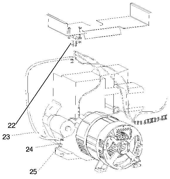 Default 2 Diagram and Parts List for 919-67958 Type 0 DeVilbiss Generator