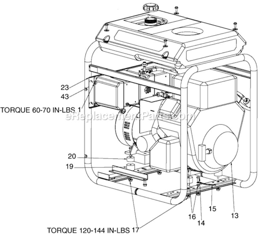 Page B Diagram and Parts List for BSV800 Type 0 DeVilbiss Generator