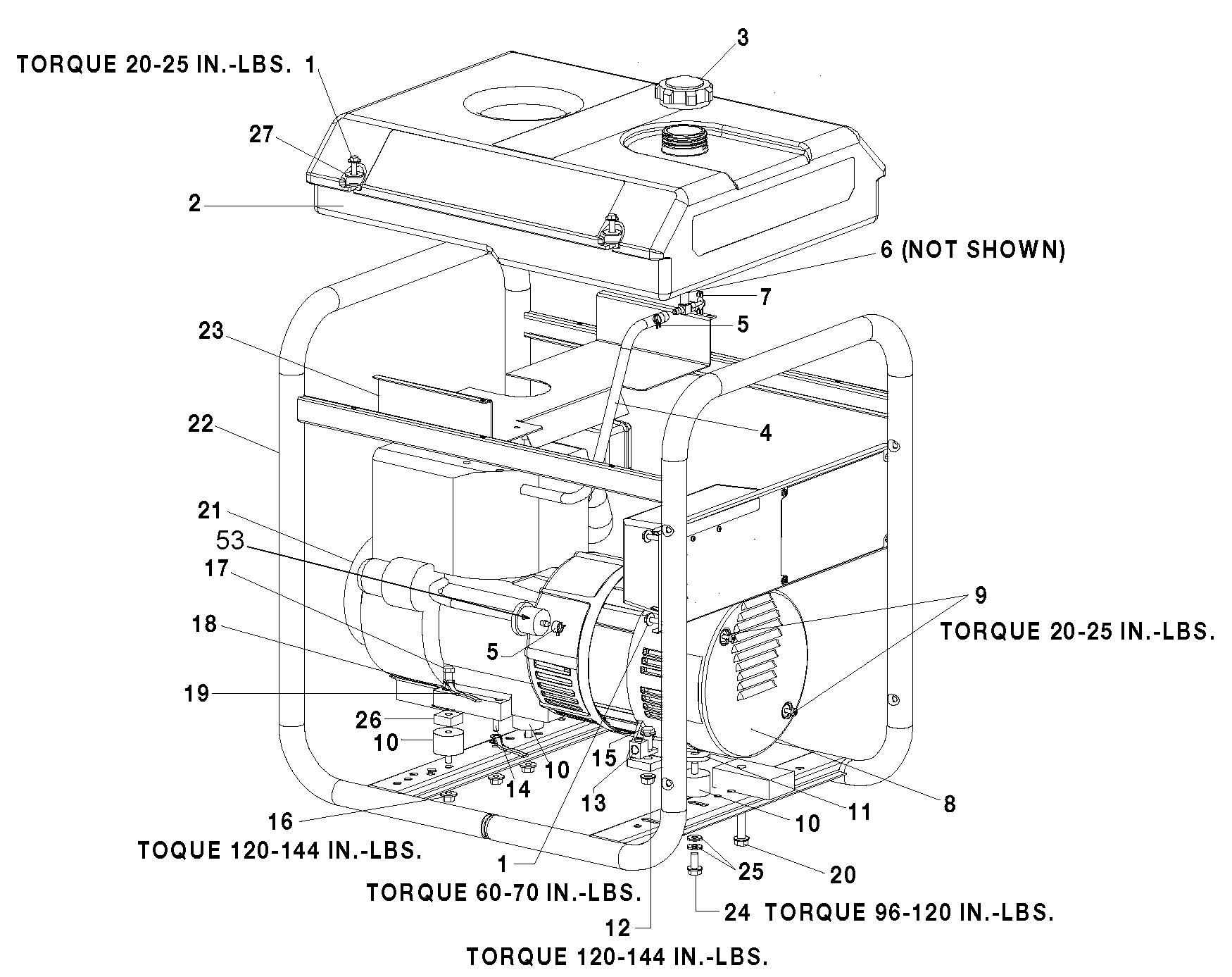 Page A Diagram and Parts List for 919-67950 0 DeVilbiss Generator