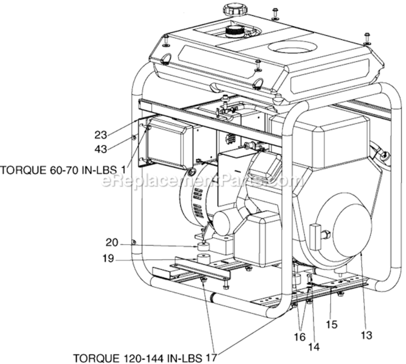 Page C Diagram and Parts List for BSV800 Type 1 DeVilbiss Generator