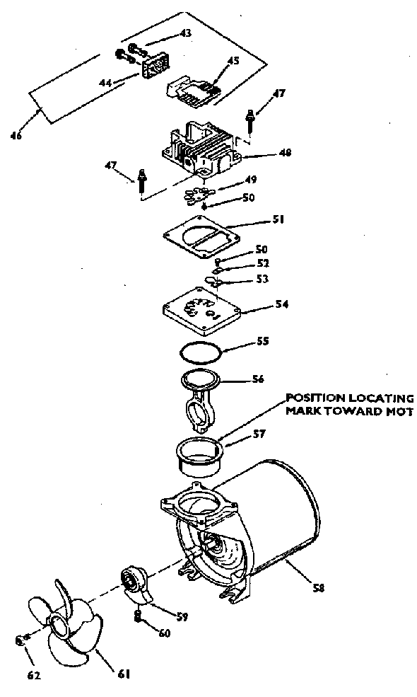 Page B Diagram and Parts List for DAC-7128 Type 0 DeVilbiss Compressor