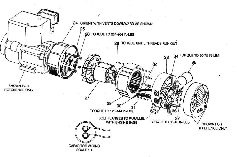 Engine Diagram and Parts List for GBVE8000-1  DeVilbiss Generator