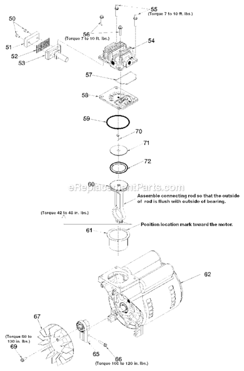 Page B Diagram and Parts List for DF5030 Type 0 DeVilbiss Compressor