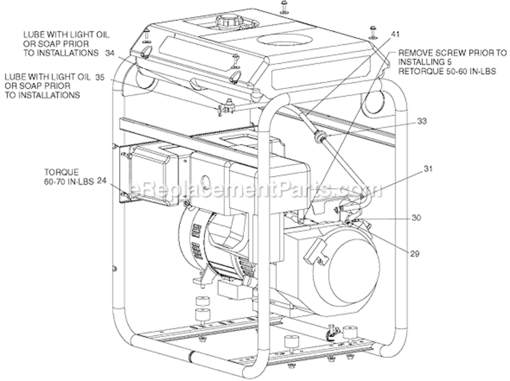 Page B Diagram and Parts List for DGHC6510-WK Type 0 DeVilbiss Generator