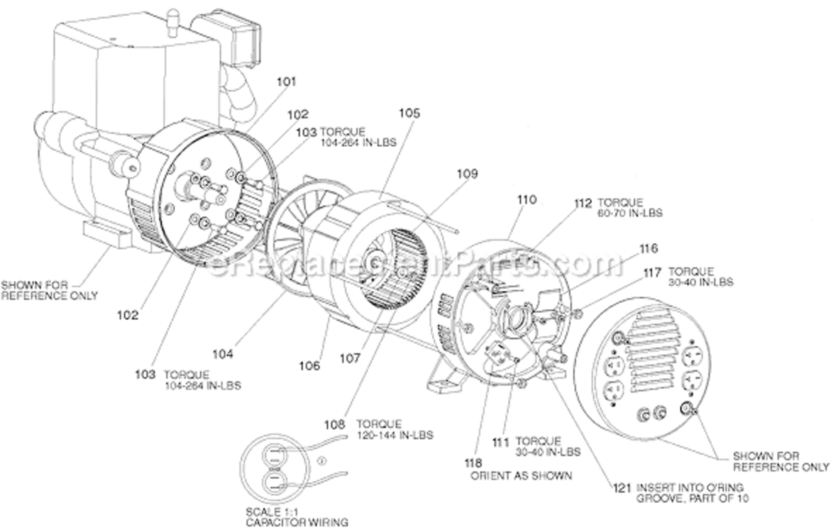 Page C Diagram and Parts List for DGHC6510-WK Type 0 DeVilbiss Generator
