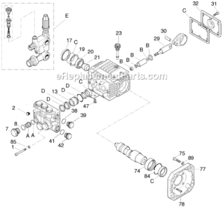 Part Location Diagram of AR-1864 DeWALT VALVE
