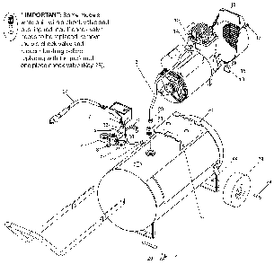 Exploded Diagram A Diagram and Parts List for FB412 Type 2 DeVilbiss Compressor