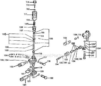 Part Location Diagram of P464 DeVilbiss Nut Gen 92.2200.00