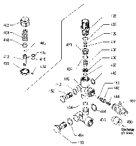 Part Location Diagram of D24837 DeVilbiss Handle 16 red prolin