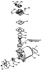 Exploded Diagram B Diagram and Parts List for F758 Type 1 DeVilbiss Compressor