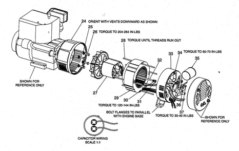 Engine Diagram and Parts List for GBVE8000  DeVilbiss Generator