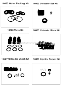 Page B Diagram and Parts List for 2002CWT Type 2 DeVilbiss Pressure Washer