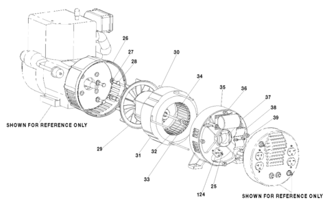 MOTOR Diagram and Parts List for 919-67937 Type 0 DeVilbiss Generator