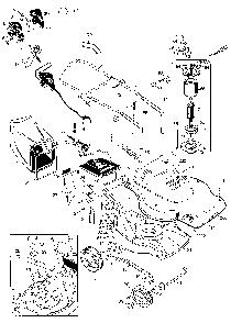 Exploded Diagram A Diagram and Parts List for 35519 Type 1 DeVilbiss Lawn Mower