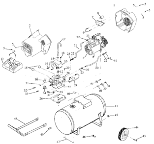 Part Location Diagram of ACG-13 DeVilbiss COVER INTAKE MUFFLER
