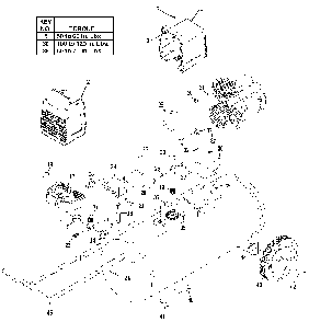 Exploded Diagram A Diagram and Parts List for F312 Type 5 DeVilbiss Compressor