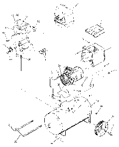Exploded Diagram A Diagram and Parts List for F312 Type 1 DeVilbiss Compressor