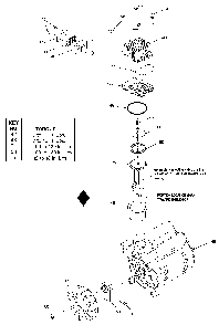 Exploded Diagram B Diagram and Parts List for F18 Type 4 DeVilbiss Compressor