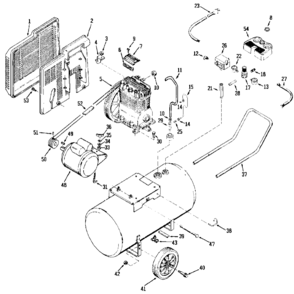 Part Location Diagram of SST-104 DeVilbiss BEARING 6205C3