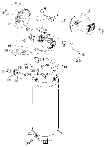 Exploded Diagram B Diagram and Parts List for PAFCTV660V Type 4 DeVilbiss Compressor