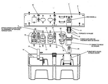 Control Panel Diagram and Parts List for DGHC6510  DeVilbiss Generator
