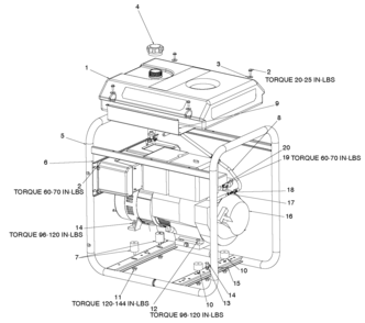 Page B Diagram and Parts List for 919-67004 0 DeVilbiss Generator