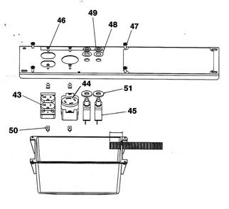 Control Panel Diagram and Parts List for GT5250-1  DeVilbiss Generator