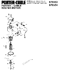 Exploded Diagram A Diagram and Parts List for 878354 Type 1 DeVilbiss Router