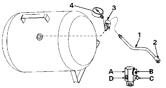 Default Diagram and Parts List for ACP220 Type 1 DeVilbiss Paint Sprayer