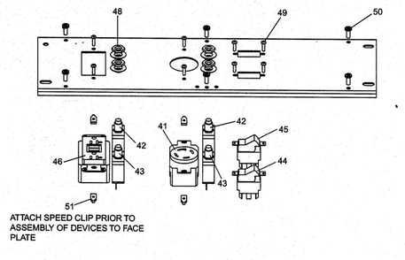 Control Panel Diagram and Parts List for GBFE6010-1  DeVilbiss Generator