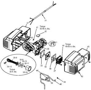 PUMP Diagram and Parts List for 4YD76 Type 2 DeVilbiss Compressor