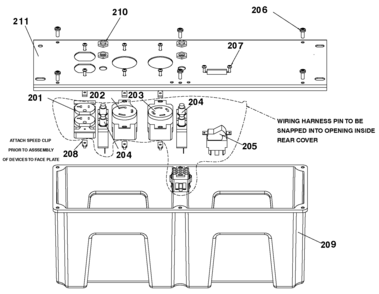 Panel Diagram and Parts List for 919-67004 0 DeVilbiss Generator