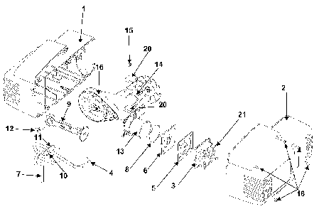 Exploded Diagram B Diagram and Parts List for FA752 Type 3 DeVilbiss Compressor