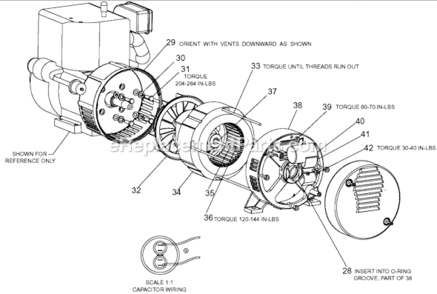 Page B Diagram and Parts List for 919-32911 Type 0 DeVilbiss Generator