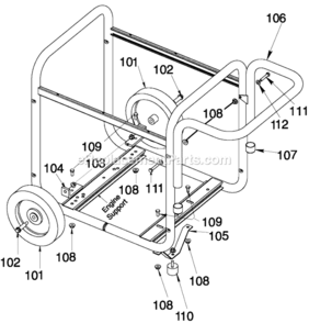 Page D Diagram and Parts List for 919-32911 Type 0 DeVilbiss Generator