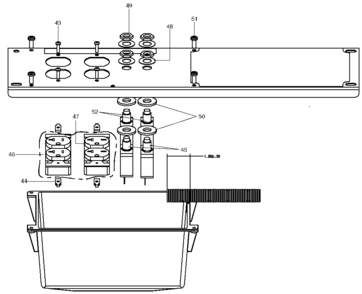 Panel Diagram and Parts List for 919-67947 Type 0 DeVilbiss Generator