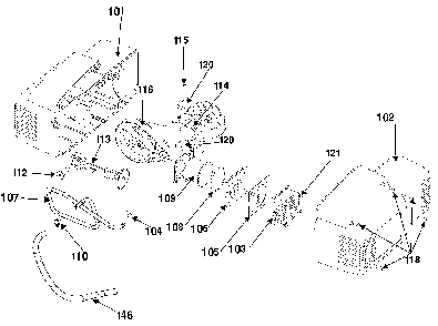 Part Location Diagram of AC-0534-1 Porter Cable Cord Motor UMC Panca