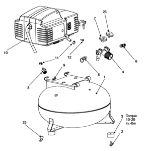 Part Location Diagram of D28870 DeVilbiss SWITCH ROCKER