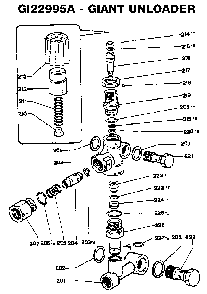 Exploded Diagram A Diagram and Parts List for WGC3035 0-Pump, General DeVilbiss Pressure Washer