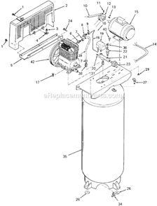 Part Location Diagram of CAC-22-2 DeVilbiss Beltguard