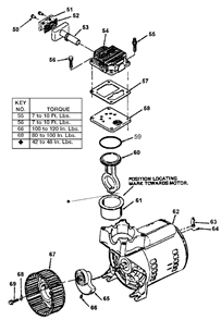 Page B Diagram and Parts List for AF3520 Type 0 DeVilbiss Compressor