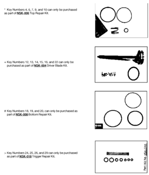 REPAIR KITS Diagram and Parts List for AFN5 Type 1 DeVilbiss Nailer