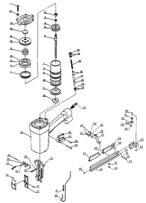 Default Diagram and Parts List for MCS3 Type 0 DeVilbiss Compressor