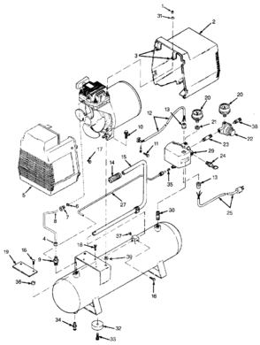 Part Location Diagram of SSF-928 DeVilbiss SCREW .313-18X.875 H