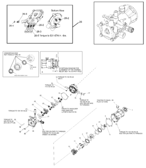 PUMP Diagram and Parts List for EXPH2225-HD Type 1 DeVilbiss Pressure Washer